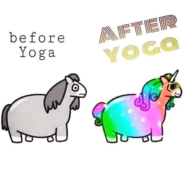 Before yoga, after yoga